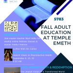 Fall Adult Education at Temple Emeth