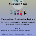 Women's Rosh Chodesh Study Group