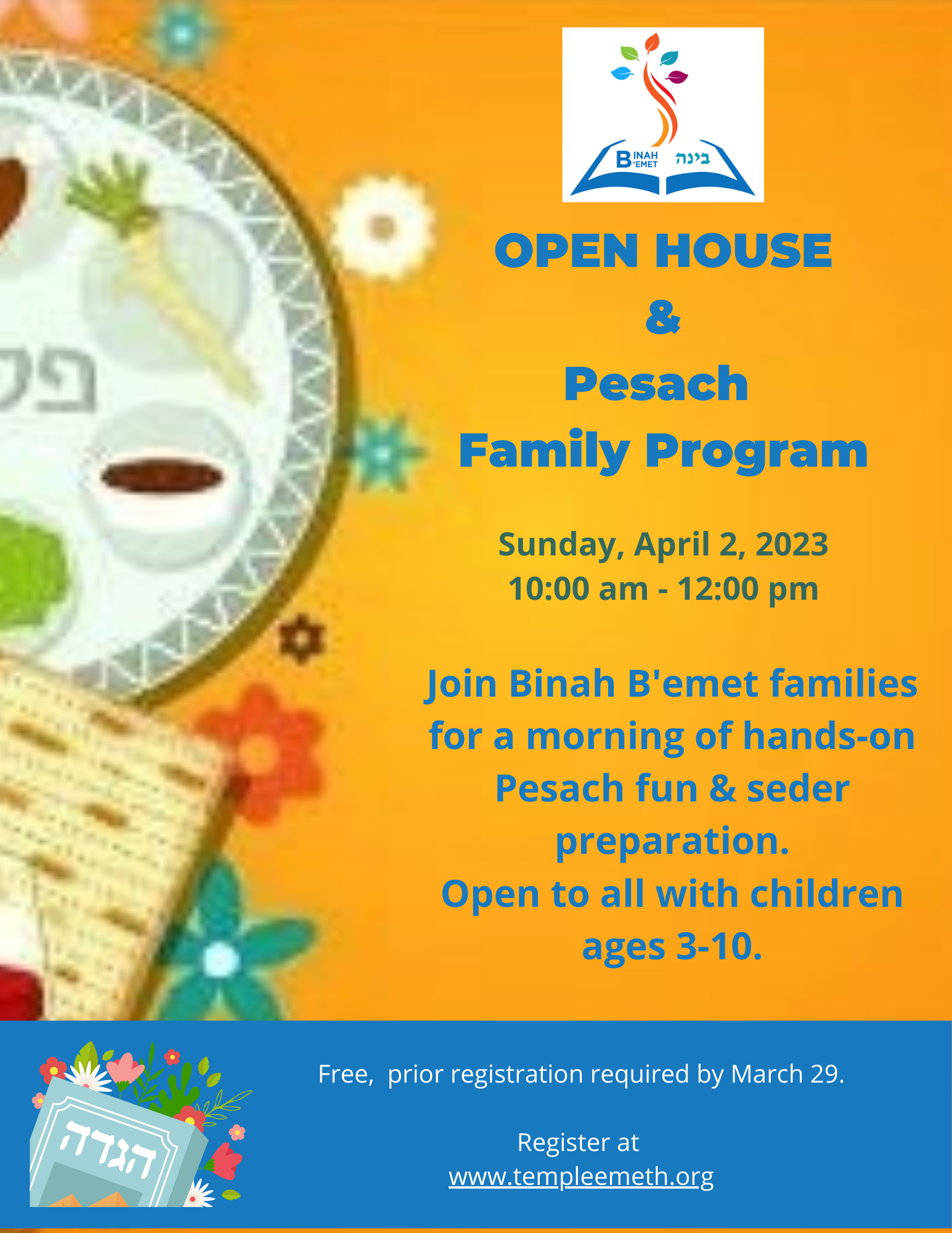 Pesach Family Program at Binah B'emet