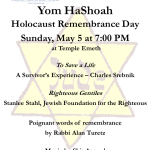 Yom Hashoah Commemoration