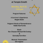 Yom Hashoah Commemoration