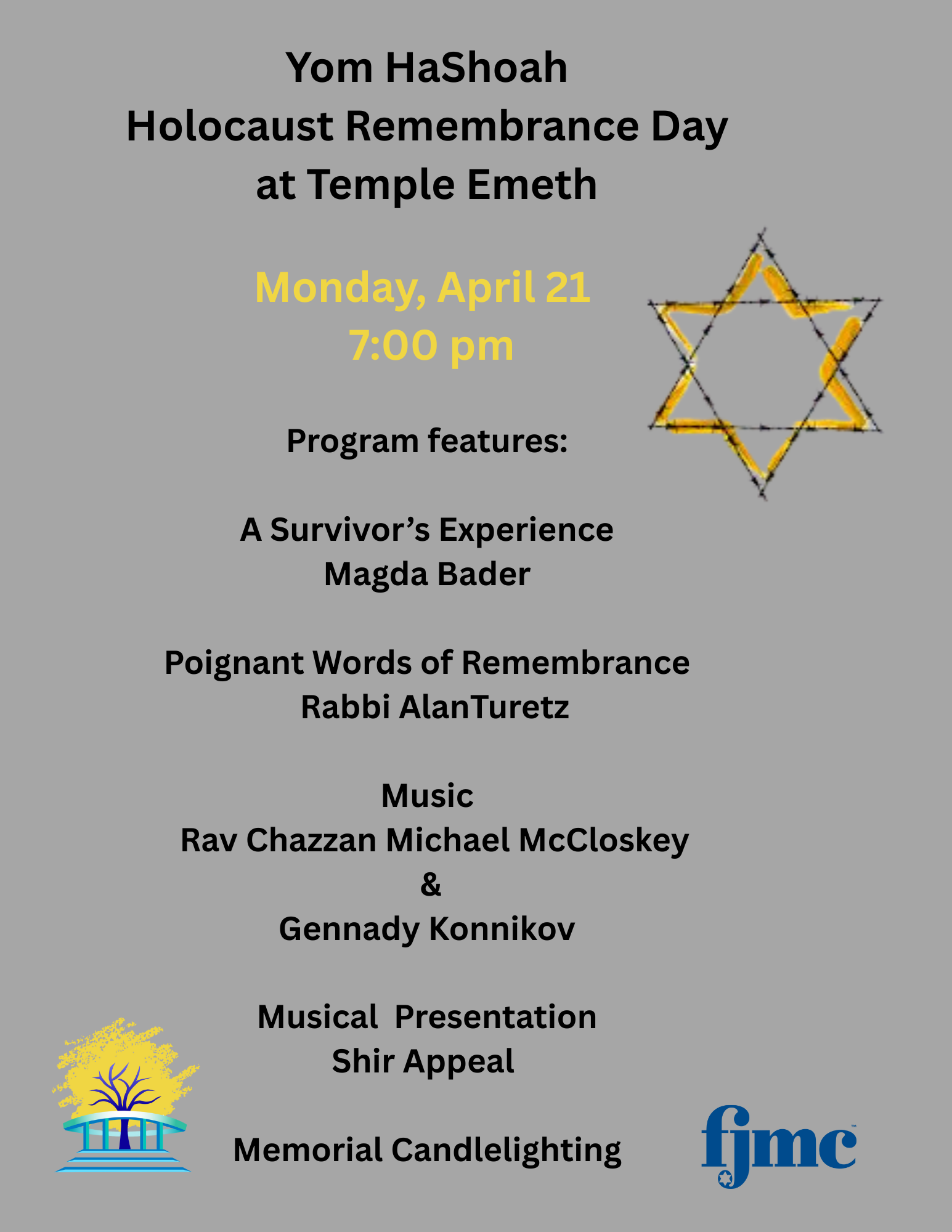 Yom Hashoah Commemoration